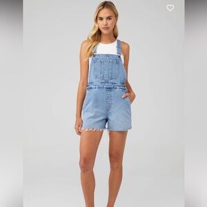 ROLLA'S ORIGINAL SHORT OVERALL mid vintage blue women's small overalls